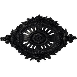 image35 78W x 22 12H x 4 38P Antonio Ceiling MedallionHandPainted Steel Gray