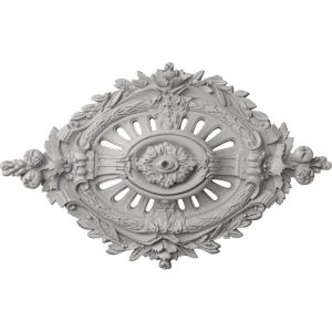 image35 78W x 22 12H x 4 38P Antonio Ceiling MedallionHandPainted Ultra Pure White