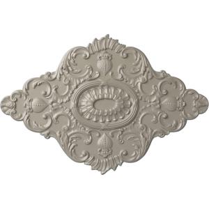 image42 34W x 28 78H x 1P Ashford Ceiling MedallionPearl White Metallic Series