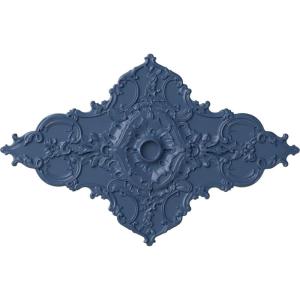 image67 14W x 43 38H x 4ID x 2P Melchor Diamond Ceiling Medallion Fits Canopies up to 4Americana Flat Finish