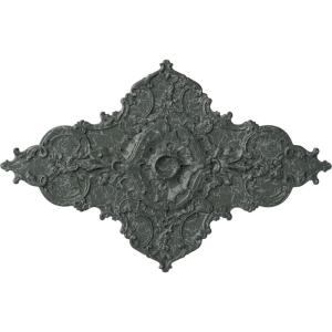 image67 14W x 43 38H x 4ID x 2P Melchor Diamond Ceiling Medallion Fits Canopies up to 4Athenian Green Crackle Flat Finish
