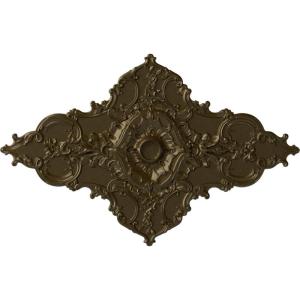image67 14W x 43 38H x 4ID x 2P Melchor Diamond Ceiling Medallion Fits Canopies up to 4Brass Metallic Series