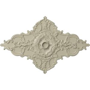 image67 14W x 43 38H x 4ID x 2P Melchor Diamond Ceiling Medallion Fits Canopies up to 4Clear Yellow Flat Finish
