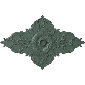 image67 14W x 43 38H x 4ID x 2P Melchor Diamond Ceiling Medallion Fits Canopies up to 4Cloud Burst Flat Finish