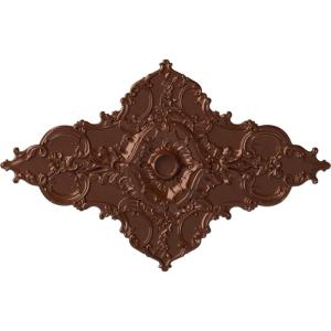 image67 14W x 43 38H x 4ID x 2P Melchor Diamond Ceiling Medallion Fits Canopies up to 4Copper Penny Metallic Series