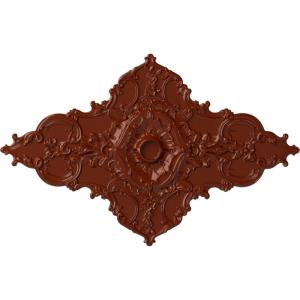 image67 14W x 43 38H x 4ID x 2P Melchor Diamond Ceiling Medallion Fits Canopies up to 4Firebrick Flat Finish