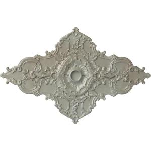 image67 14W x 43 38H x 4ID x 2P Melchor Diamond Ceiling Medallion Fits Canopies up to 4Flash Gold Metallic Series