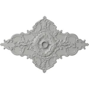 image67 14W x 43 38H x 4ID x 2P Melchor Diamond Ceiling Medallion Fits Canopies up to 4Frost Flat Finish