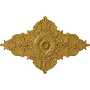 image67 14W x 43 38H x 4ID x 2P Melchor Diamond Ceiling Medallion Fits Canopies up to 4Iridescent Gold Metallic Series