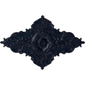 image67 14W x 43 38H x 4ID x 2P Melchor Diamond Ceiling Medallion Fits Canopies up to 4Midnight Dream Flat Finish