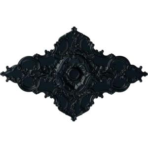 image67 14W x 43 38H x 4ID x 2P Melchor Diamond Ceiling Medallion Fits Canopies up to 4Night Shade Flat Finish