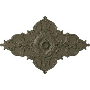 image67 14W x 43 38H x 4ID x 2P Melchor Diamond Ceiling Medallion Fits Canopies up to 4Painted Turtle Flat Finish