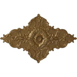 image67 14W x 43 38H x 4ID x 2P Melchor Diamond Ceiling Medallion Fits Canopies up to 4Pale Gold Metallic Series