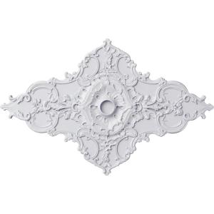 image67 14W x 43 38H x 4ID x 2P Melchor Diamond Ceiling Medallion Fits Canopies up to 4Primed