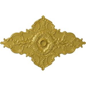 image67 14W x 43 38H x 4ID x 2P Melchor Diamond Ceiling Medallion Fits Canopies up to 4Rich Gold Metallic Series