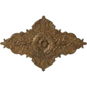 image67 14W x 43 38H x 4ID x 2P Melchor Diamond Ceiling Medallion Fits Canopies up to 4Rubbed Bronze Metallic Series