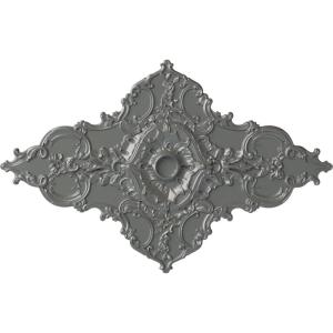 image67 14W x 43 38H x 4ID x 2P Melchor Diamond Ceiling Medallion Fits Canopies up to 4Silver Metallic Series