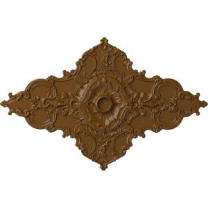 image67 14W x 43 38H x 4ID x 2P Melchor Diamond Ceiling Medallion Fits Canopies up to 4Smokey Topaz Flat Finish
