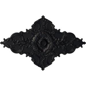 image67 14W x 43 38H x 4ID x 2P Melchor Diamond Ceiling Medallion Fits Canopies up to 4Steel Gray Metallic Series