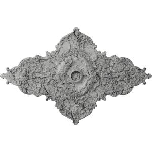 image67 14W x 43 38H x 4ID x 2P Melchor Diamond Ceiling Medallion Fits Canopies up to 4Ultra Pure White Crackle Flat Finish
