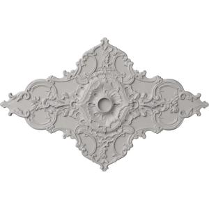 image67 14W x 43 38H x 4ID x 2P Melchor Diamond Ceiling Medallion Fits Canopies up to 4Ultra Pure White Flat Finish