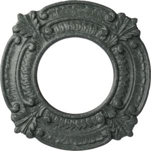 imageEkena Millwork Benson Ceiling Medallion Jet BlackAthenian Green Crackle Flat Finish