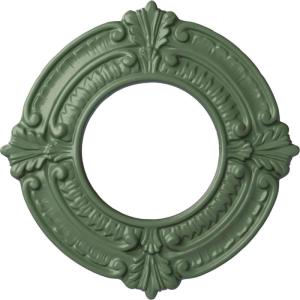 imageEkena Millwork Benson Ceiling Medallion Jet BlackAthenian Green Flat Finish