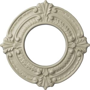 imageEkena Millwork Benson Ceiling Medallion Jet BlackClear Yellow Flat Finish