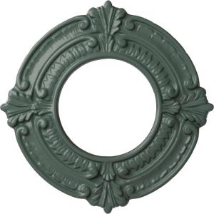 imageEkena Millwork Benson Ceiling Medallion Jet BlackCloud Burst Flat Finish