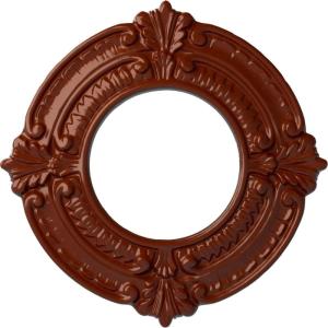 imageEkena Millwork Benson Ceiling Medallion Jet BlackFirebrick Flat Finish