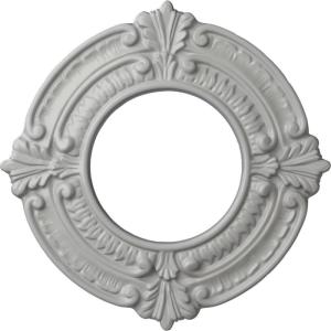 imageEkena Millwork Benson Ceiling Medallion Jet BlackFrost Flat Finish