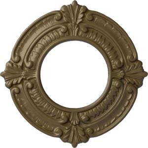 imageEkena Millwork Benson Ceiling Medallion Jet BlackMississippi Mud Flat Finish