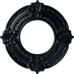 imageEkena Millwork Benson Ceiling Medallion Jet BlackNight Shade Flat Finish