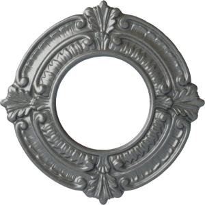imageEkena Millwork Benson Ceiling Medallion Jet BlackPlatinum Metallic Series