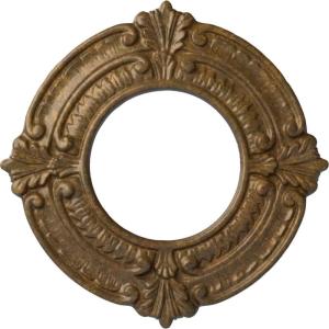 imageEkena Millwork Benson Ceiling Medallion Jet BlackRubbed Bronze Metallic Series