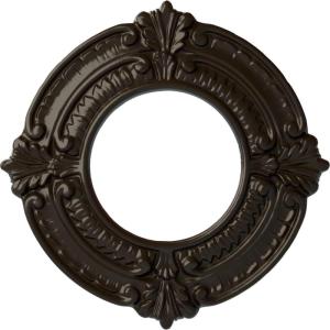 imageEkena Millwork Benson Ceiling Medallion Jet BlackStone Hearth Flat Finish