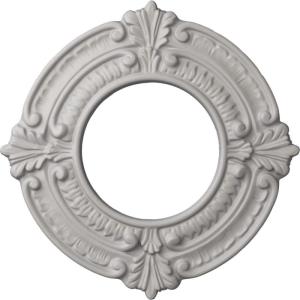 imageEkena Millwork Benson Ceiling Medallion Jet BlackUltra Pure White Flat Finish