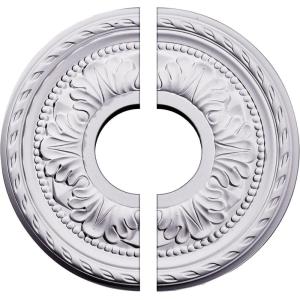imageEkena Millwork CM11PM2 11 38OD x 3 58ID x 78P Palmetto Ceiling Medallion Fits Canopies up to 412 2 PieceSplit