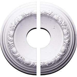 imageEkena Millwork CM12CA203500 12 12OD x 3 12ID x 1 12P Carlsbad Ceiling Medallion Fits Canopies up to 778 2 PieceSplit