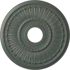 imageEkena Millwork CM16MLPES 16OD X 3 58ID X 34P Melonie Ceiling Medallion Fits Canopies Up to 6 38 PewterCloud Burst Crackle Flat Finish