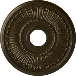 imageEkena Millwork CM16MLPES 16OD X 3 58ID X 34P Melonie Ceiling Medallion Fits Canopies Up to 6 38 PewterGreen Gold Metallic Series