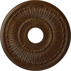 imageEkena Millwork CM16MLPES 16OD X 3 58ID X 34P Melonie Ceiling Medallion Fits Canopies Up to 6 38 PewterRoot Beer Crackle Flat Finish