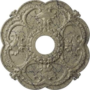 imageEkena Millwork CM17RORUSDecorative Ceiling Medallions Modeled After Original Historical Patterns amp Designs RustCastle Stone Crackle Flat Finish