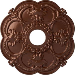 imageEkena Millwork CM17RORUSDecorative Ceiling Medallions Modeled After Original Historical Patterns amp Designs RustCopper Penny Metallic Series