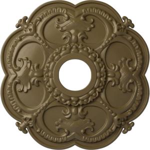 imageEkena Millwork CM17RORUSDecorative Ceiling Medallions Modeled After Original Historical Patterns amp Designs RustMississippi Mud Flat Finish