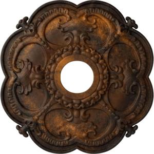 imageEkena Millwork CM17RORUSDecorative Ceiling Medallions Modeled After Original Historical Patterns amp Designs RustRust Metallic Series