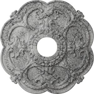 imageEkena Millwork CM17RORUSDecorative Ceiling Medallions Modeled After Original Historical Patterns amp Designs RustUltra Pure White Crackle Flat Finish