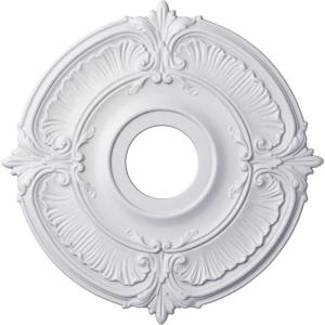 imageEkena Millwork CM18ATPASDecorative Ceiling Medallions Modeled After Original Historical Patterns amp Designs Pale GoldPrimed