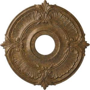 imageEkena Millwork CM18ATPASDecorative Ceiling Medallions Modeled After Original Historical Patterns amp Designs Pale GoldRubbed Bronze Metallic Series