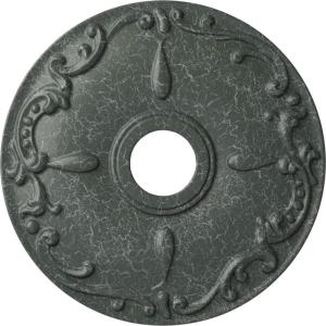 imageEkena Millwork CM18KE 18Inch OD x 3 12Inch ID x 1 14Inch Kent Ceiling MedallionAthenian Green Crackle Flat Finish
